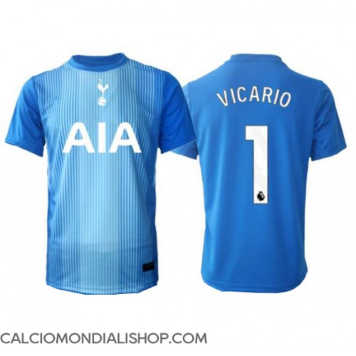 Maglie da calcio Tottenham Hotspur Guglielmo Vicario #1 Portiere Seconda Maglia 2025-26 Manica Corta